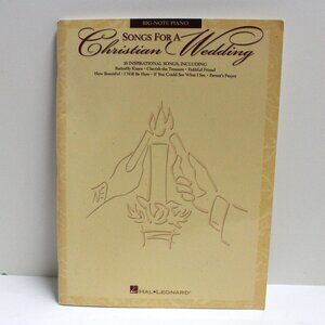 Songs For A Christian Wedding - 16 Inspiration Songs - Big Note Piano Music Book